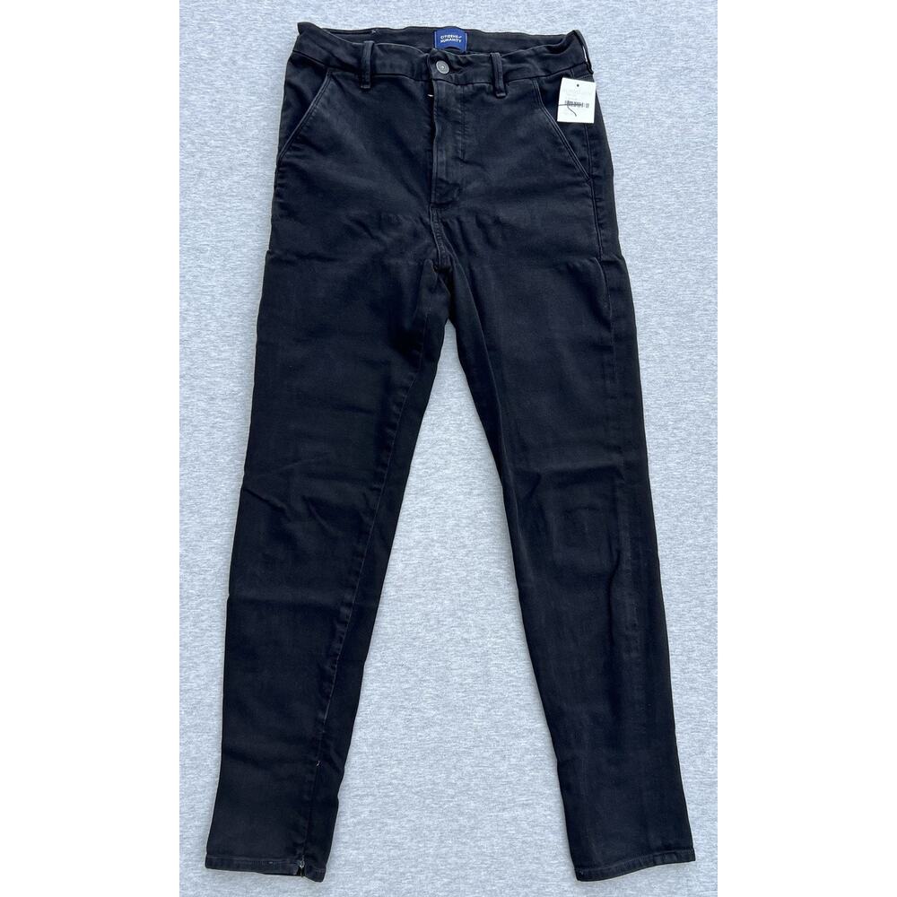 Citizens of Humanity Ankle Zip Stretch Skinny High-Rise Jeans Black 27 Women Sz